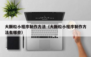 商洛大颗粒小程序制作方法（大颗粒小程序制作方法有哪些）